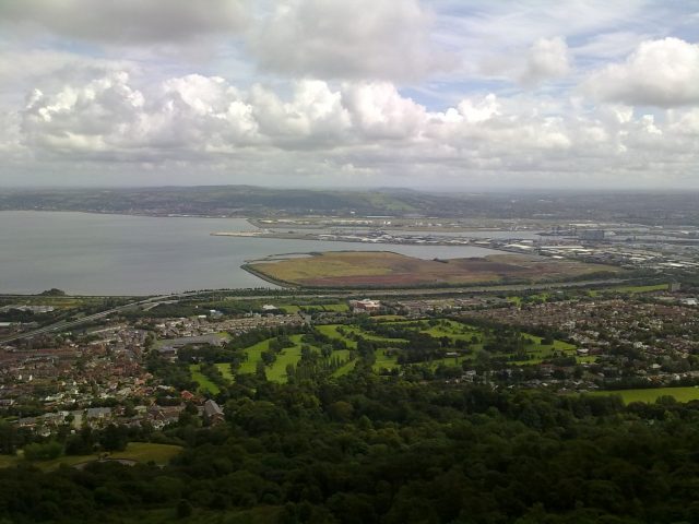 An image showing Belfast, taken from an elevated position